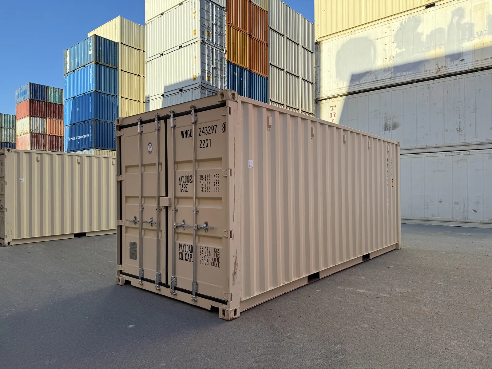 Shipping container ready to go to Childers